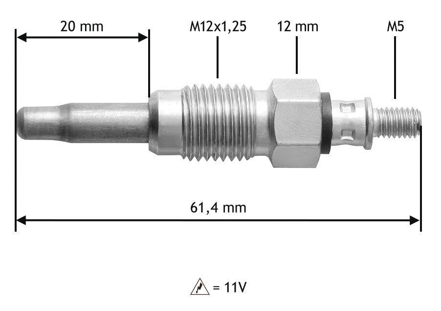 Bougie de préchauffage VALEO ref. 345108